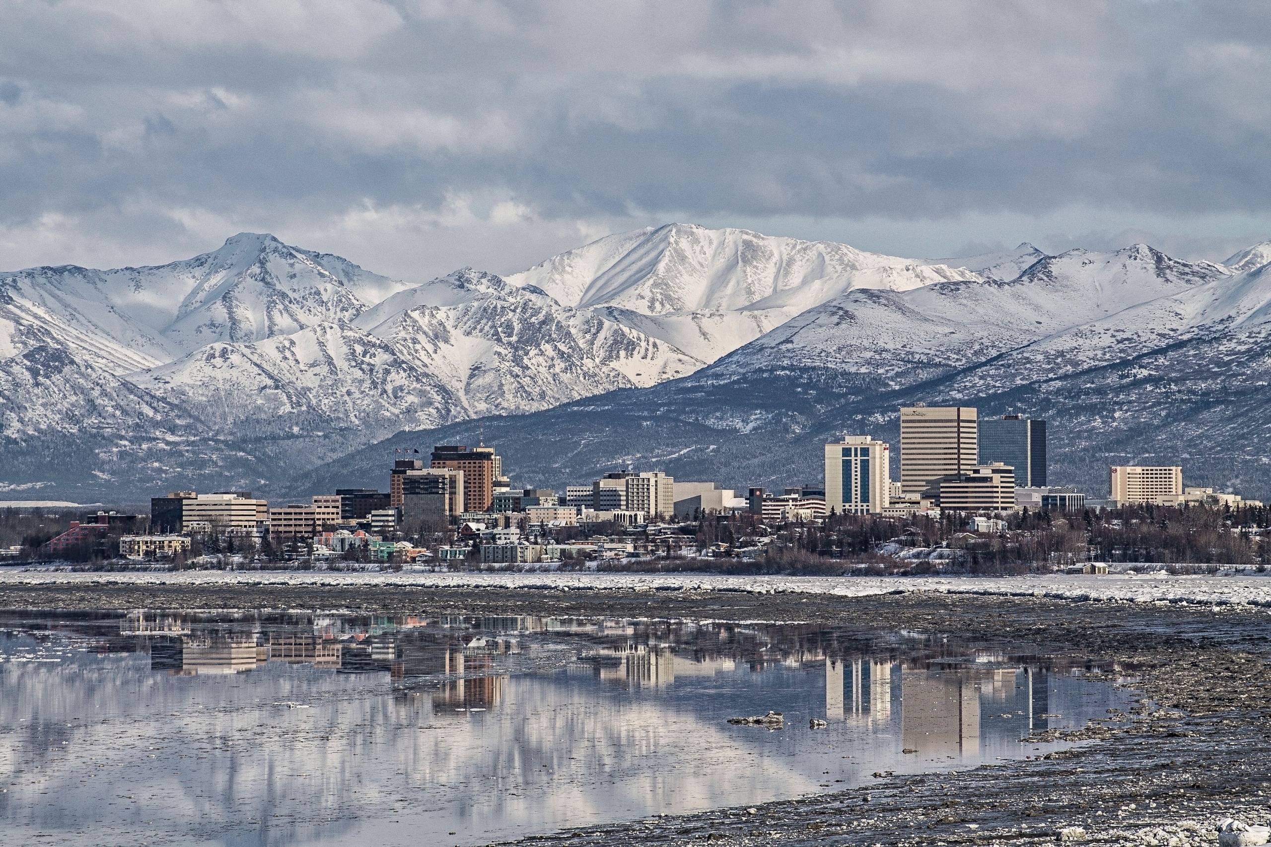 Aerial view of Anchorage
