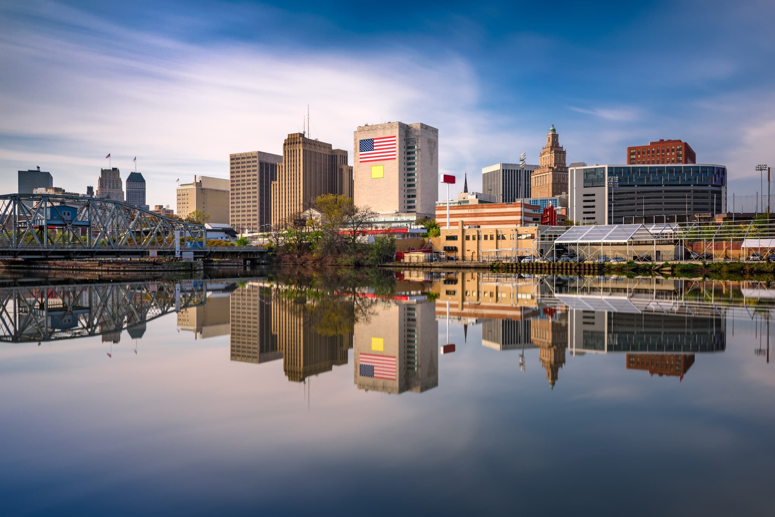 Aerial view of Newark